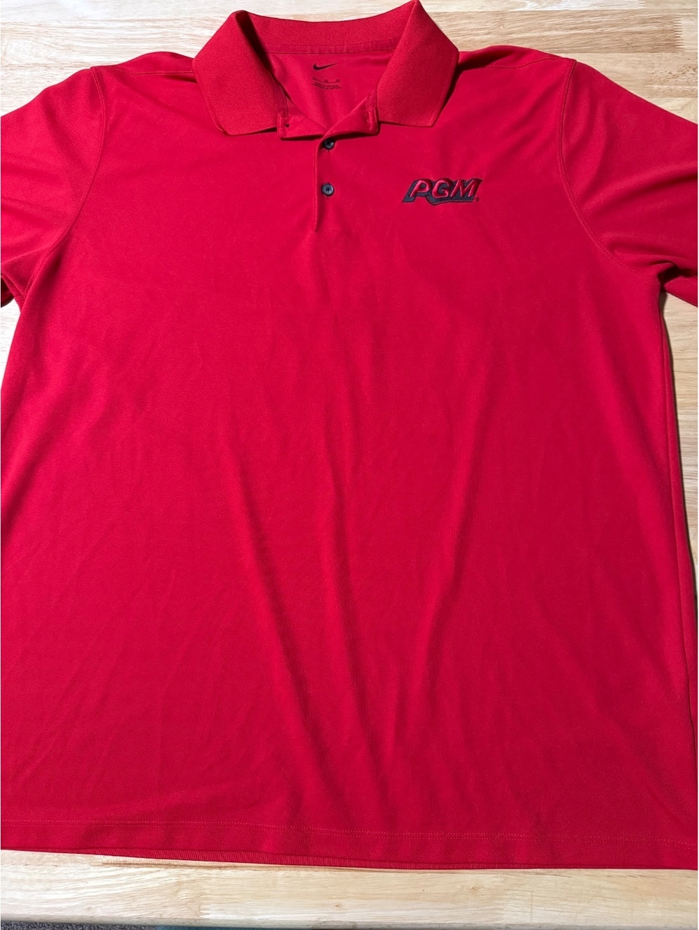 Nike Men’s XL Red Dri-FIT PGM Embroidered Short Sleeve Golf Polo